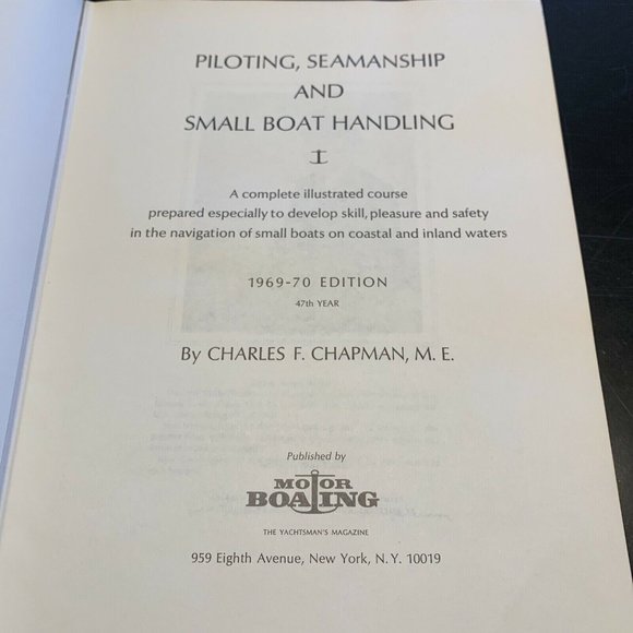 Chapman Piloting Seamanship & Small Boat Handling Vintage Hardcover Book 1969-70 - Picture 5 of 7